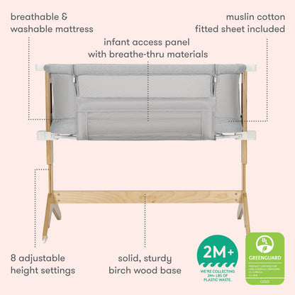 Bassinet & Bedside Sleeper + Deluxe Travel Crib