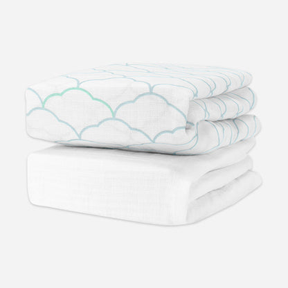 Breathable Organic Fitted Mini Crib Sheets