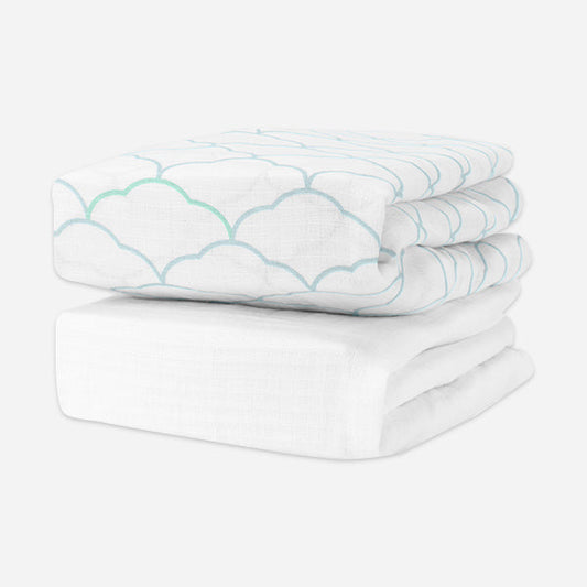 Breathable Organic Fitted Mini Crib Sheets