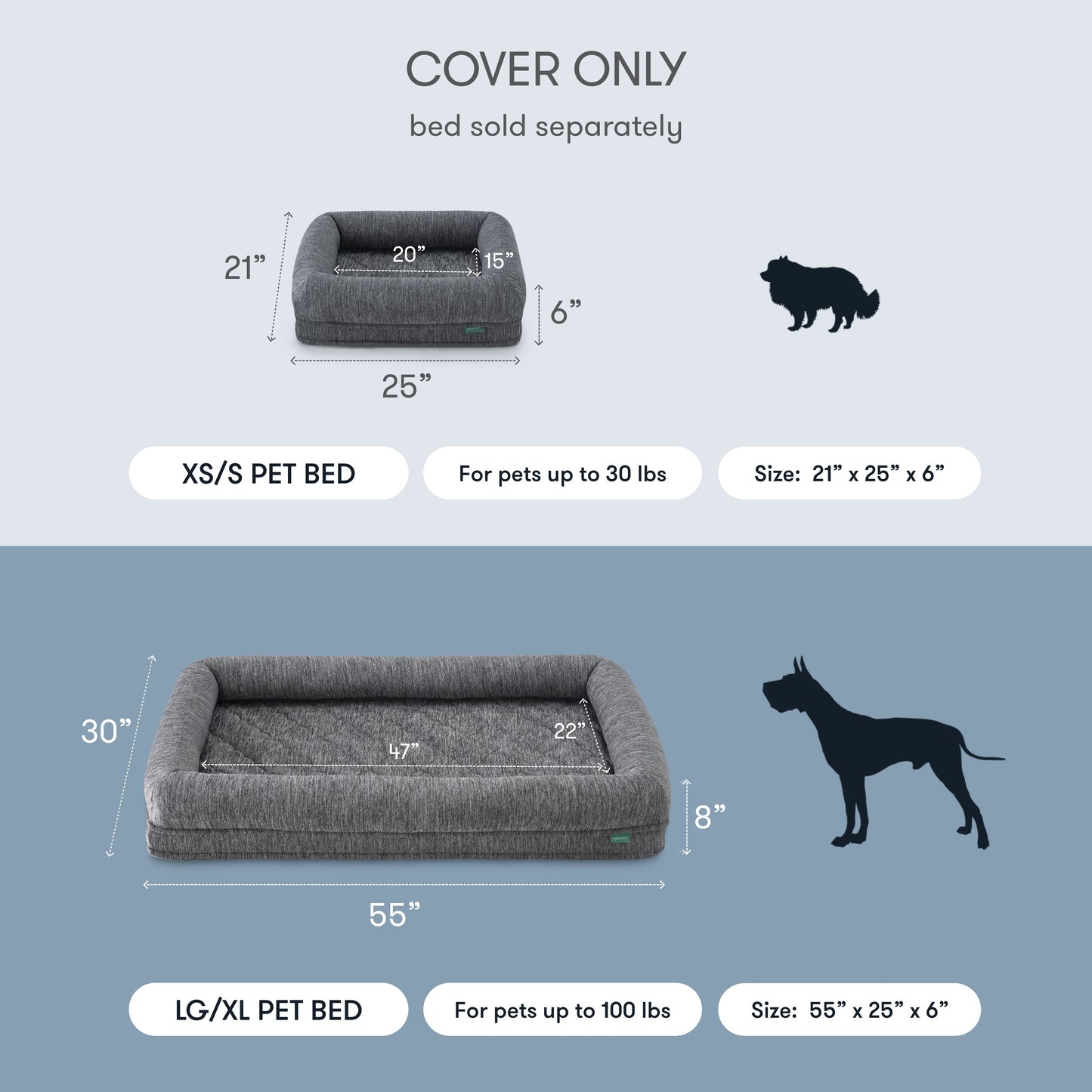 Pet Bed Extra Covers