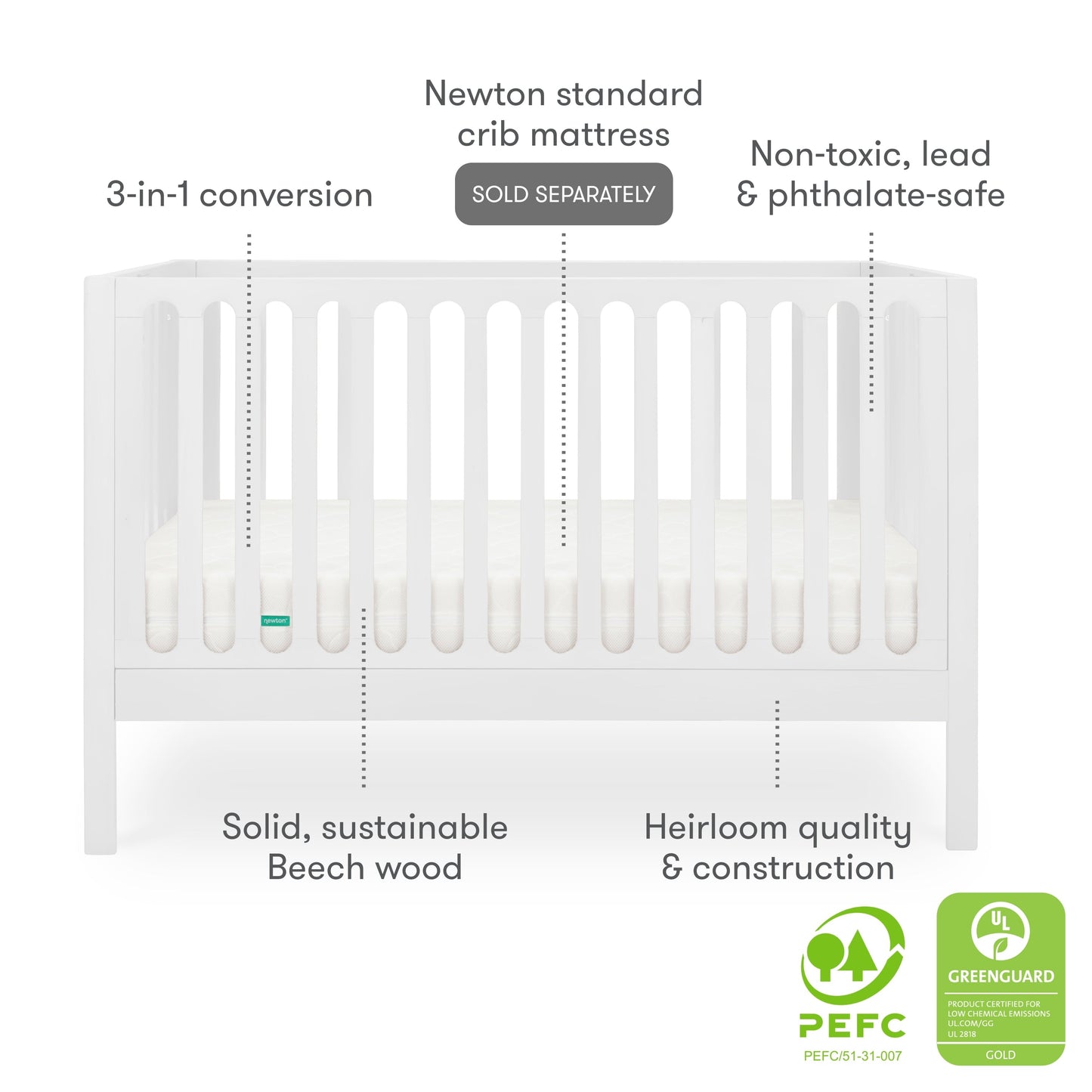 Newton Galileo Convertible Crib