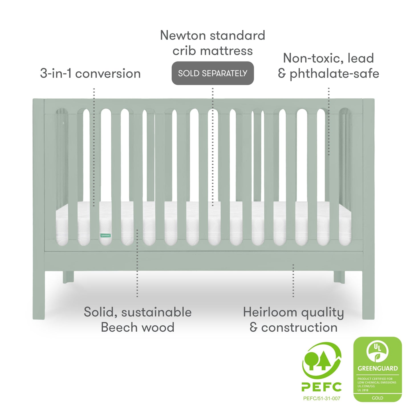 Newton Galileo Convertible Crib