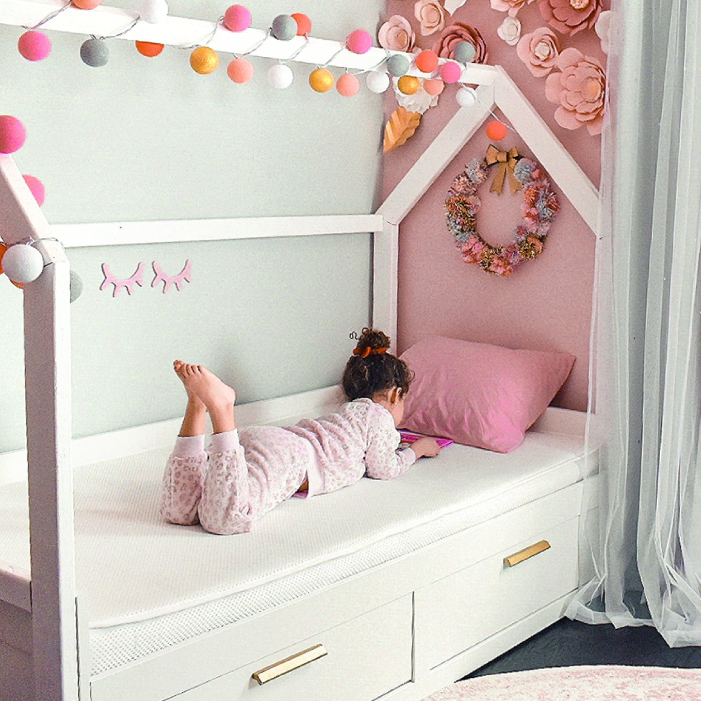 Kids' Twin Mattress + Waterproof Organic Mattress Pad