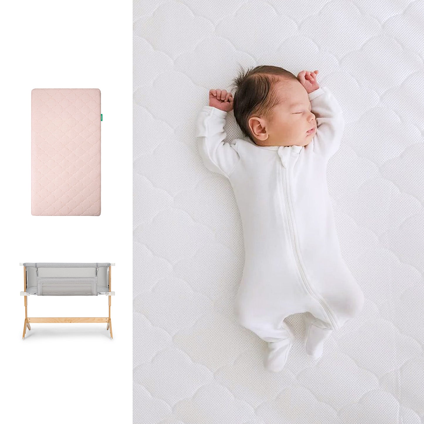 Bassinet & Bedside Sleeper + Original Crib Mattress