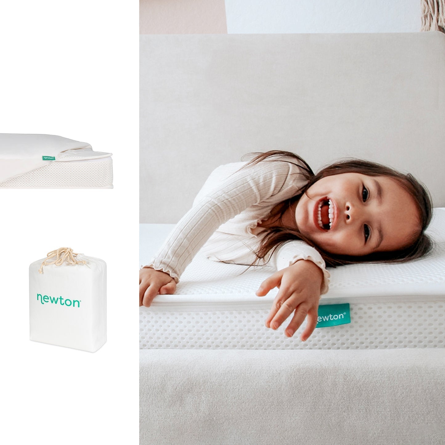 Kids' Twin Mattress + Waterproof Organic Mattress Pad