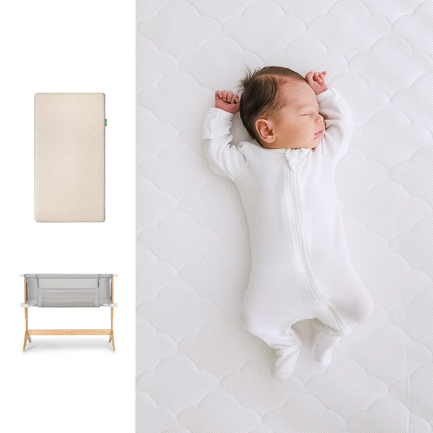 Bassinet & Bedside Sleeper + Original Crib Mattress
