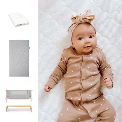 Bedside Sleeper, Original Crib Mattress + Waterproof Pad
