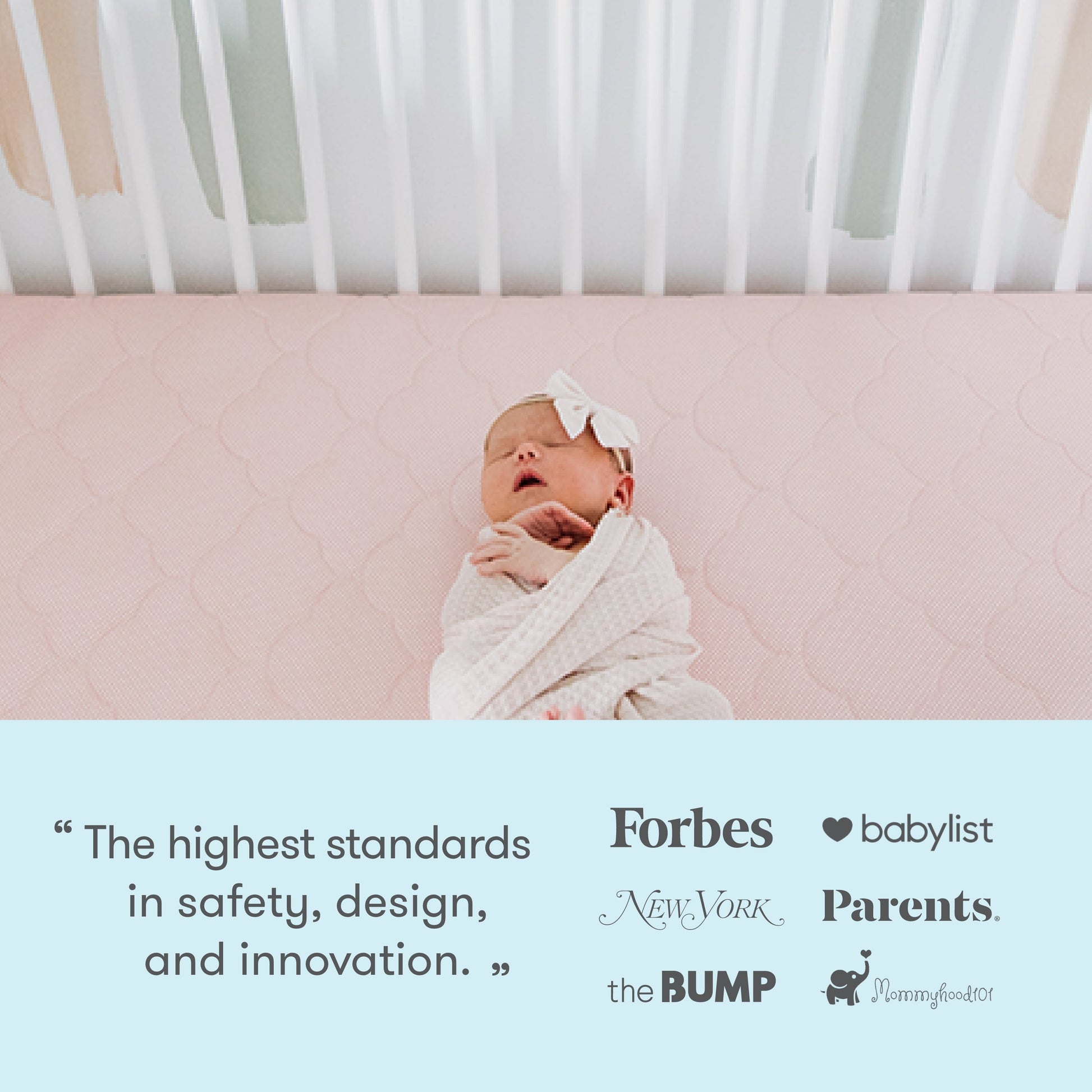 Bedside Sleeper, Original Crib Mattress + Waterproof Pad