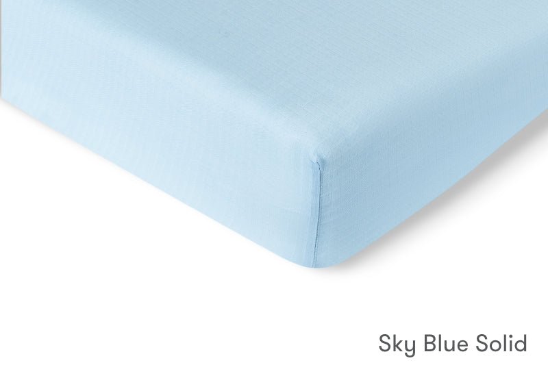 Breathable Organic Fitted Mini Crib Sheets