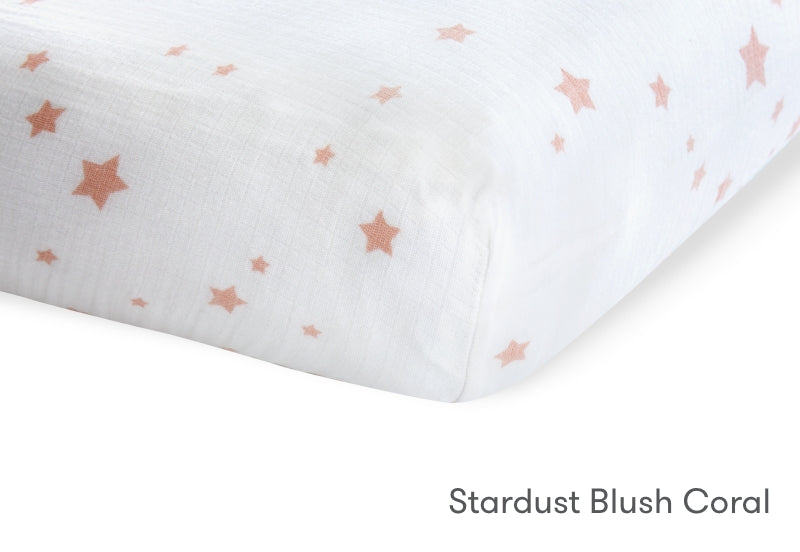 Breathable Organic Fitted Mini Crib Sheets