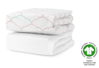 Breathable Organic Fitted Mini Crib Sheets