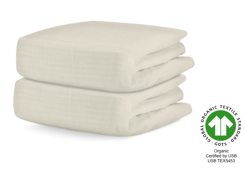 Breathable Organic Fitted Mini Crib Sheets