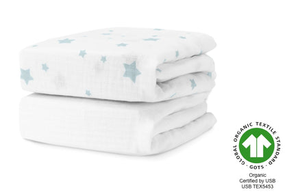 Breathable Organic Fitted Mini Crib Sheets