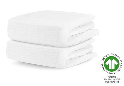 Breathable Organic Fitted Mini Crib Sheets