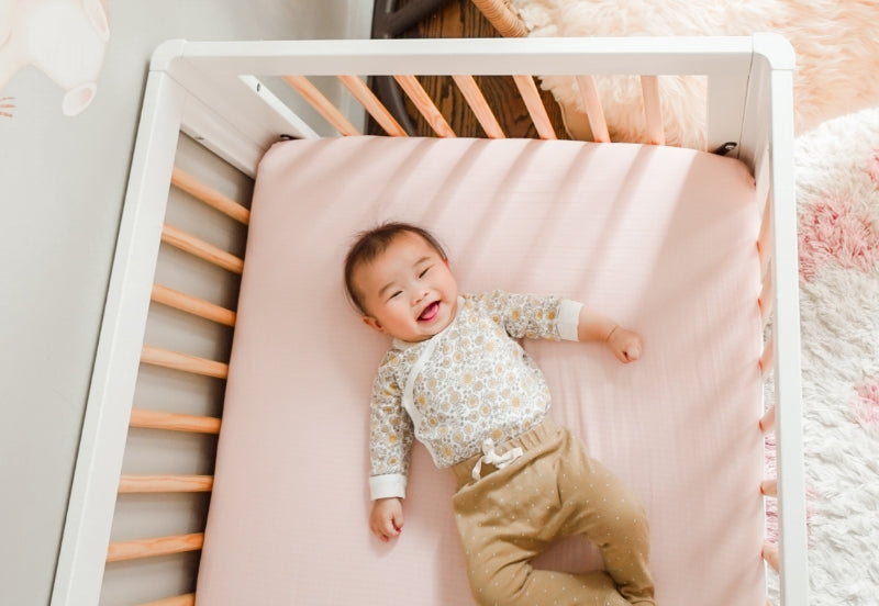 Breathable Organic Fitted Mini Crib Sheets
