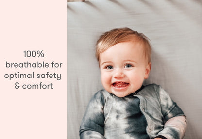 Breathable Organic Fitted Mini Crib Sheets