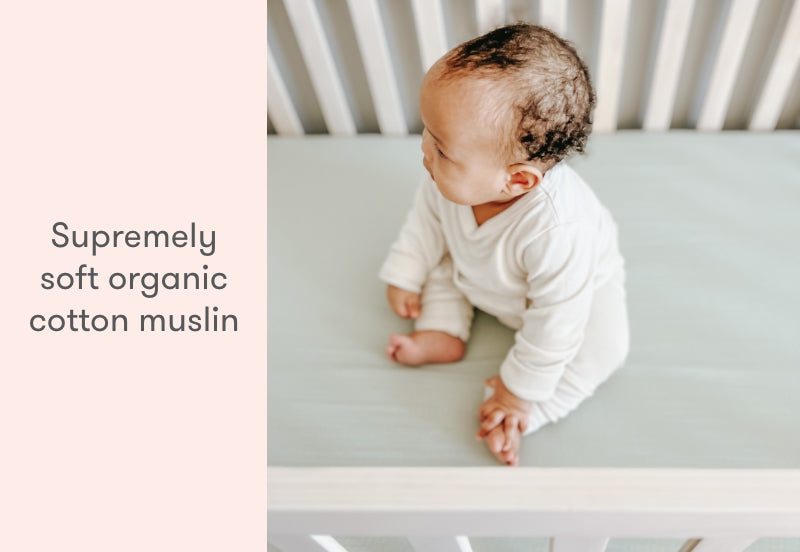 Breathable Organic Fitted Mini Crib Sheets