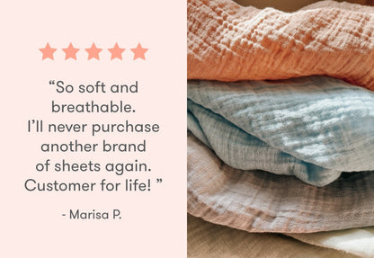 Breathable Organic Fitted Mini Crib Sheets