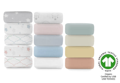 Breathable Organic Fitted Mini Crib Sheets