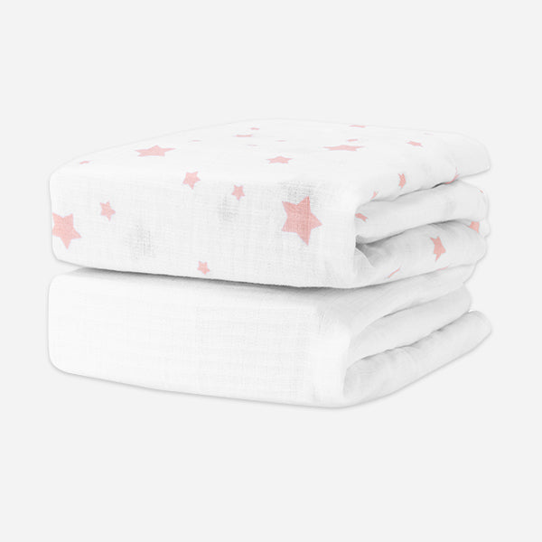 Breathable Organic Fitted Mini Crib Sheets