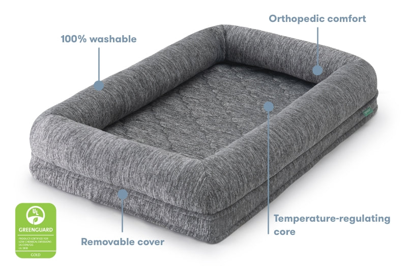 Washable & Orthopedic Pet Bed with Extra Cover - Large / X-Large Only
